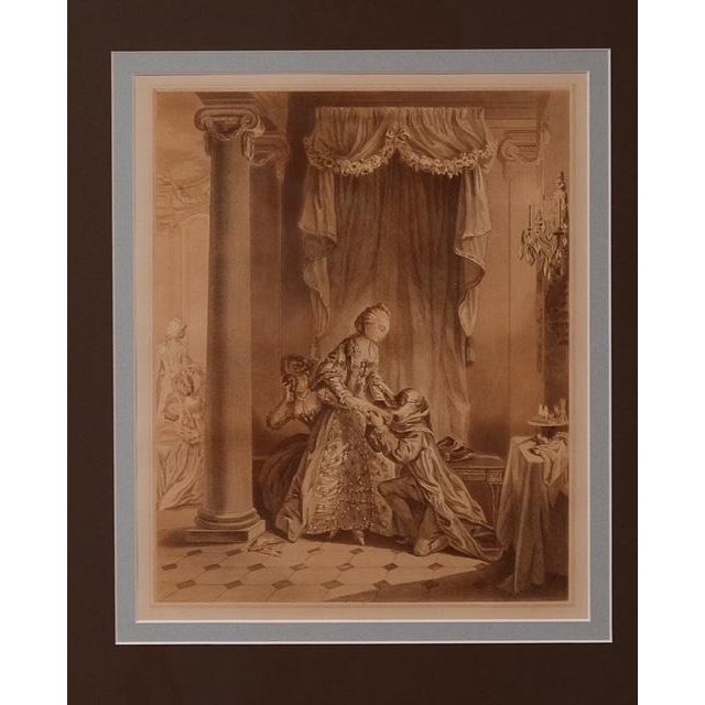Rococo 1920s Framed French Vintage Rococo-Style Heliogravure Prints - Set of Four For Sale - Image 3 of 10