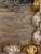 Dark Vintage Winter Landscape in Figural Santas Ornamental Frame For Sale - Image 4 of 6