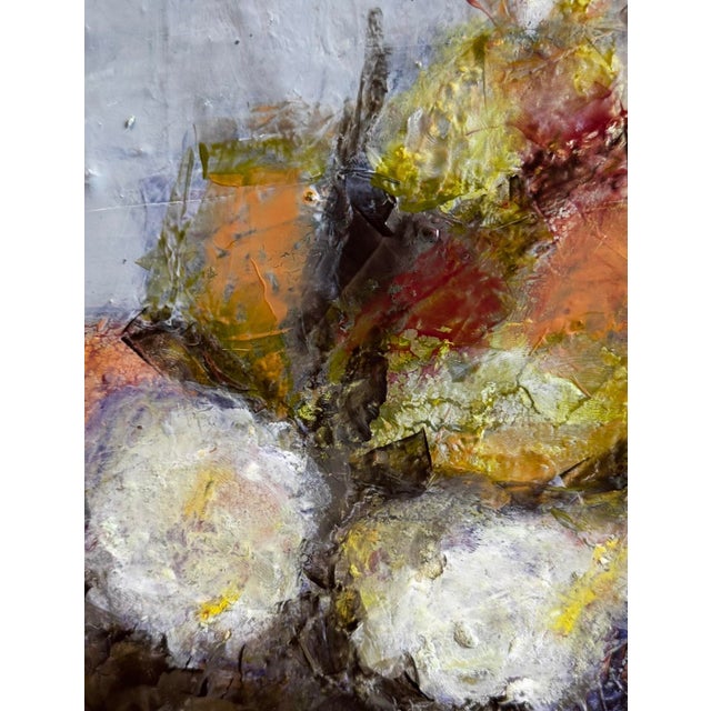 Drawing/Sketching Materials "Dandelion Daze" Original Mixed-Media Abstract on Panel by Zac Woodiel For Sale - Image 7 of 9