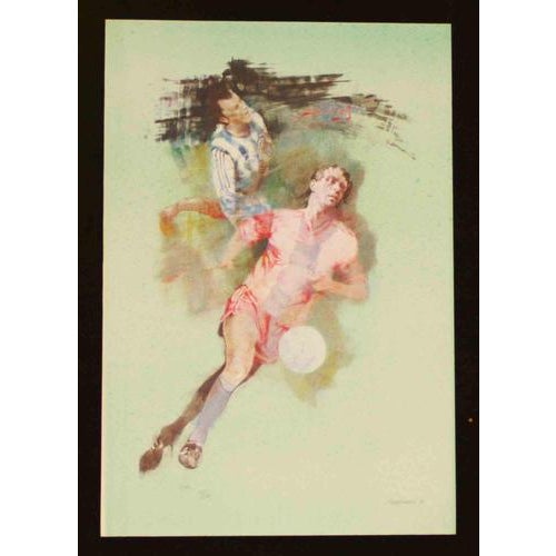 Lithograph on magnani-pescia paper 310 gr/m2, paper size 47cm x 69cm, 47cmx 69cm . Excellent condition, no defects. Work...