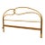 Mid 20th Century Brass Post Modern Bed Headboard For Sale