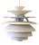 PH Snowball Pendant Lamp by Henningsen for Louis Poulsen, 1980s For Sale