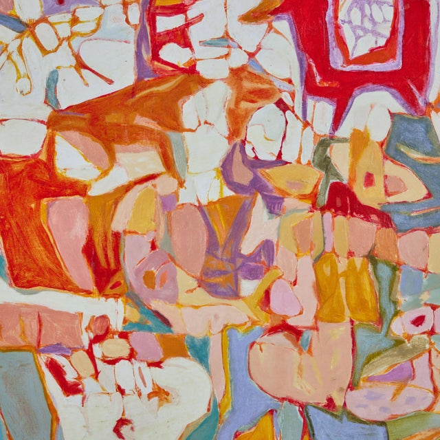 Abstract Framed Painting by Sherry Schrut For Sale - Image 9 of 11