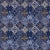 Schumacher Kilim Weave Fabric in Blue For Sale