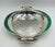 1980s Emilia Castillo Silver-Plated Serving Bowl With Malachite Inlay, Mexican Design For Sale - Image 12 of 18