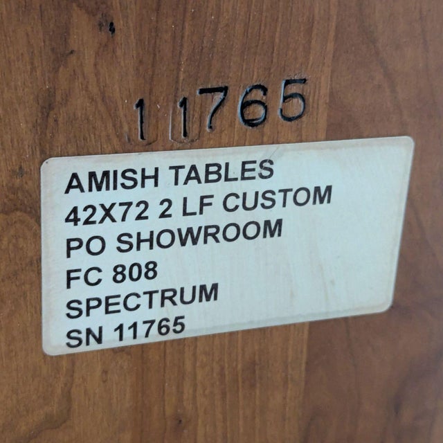 Amish Tables Cherry Dining Table For Sale - Image 11 of 11