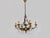 6-Light Cage Chandelier in Bronze with Glass Pendants, 1960s For Sale - Image 3 of 10