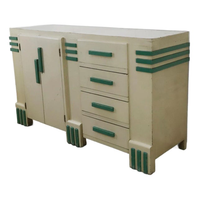 Original Art Deco Credenza, Mexico, 1930s For Sale