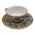 1970s Marino Mazierli Raffaellesco Breakfast Cappuccino Cup Saucer Hand-Painted Dragon Italy For Sale