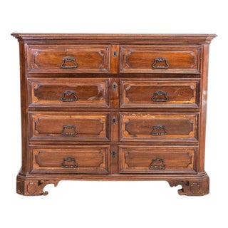 Walnut Chest Of Drawers, Lombardy, Early 18th Century For Sale