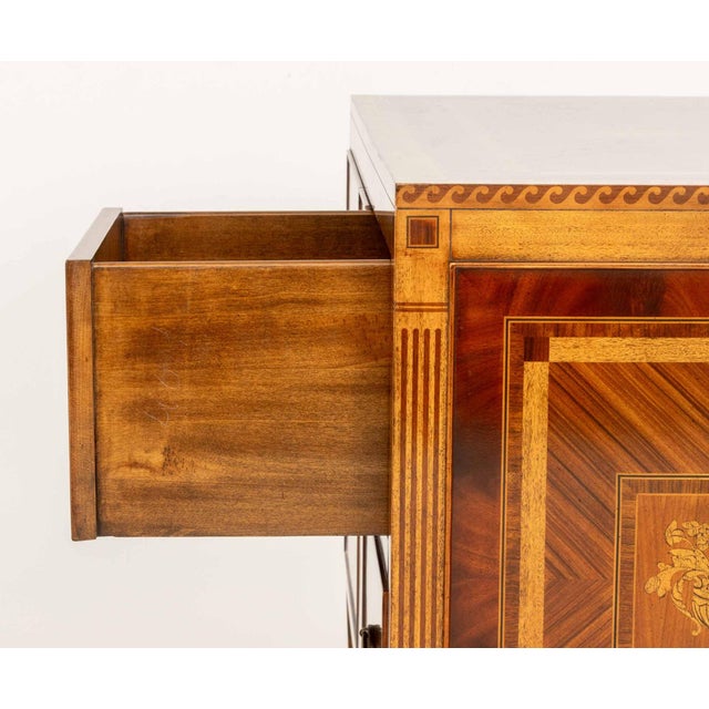 Brown Maitland-Smith Neoclassical Style Marquetry Buffet For Sale - Image 8 of 11