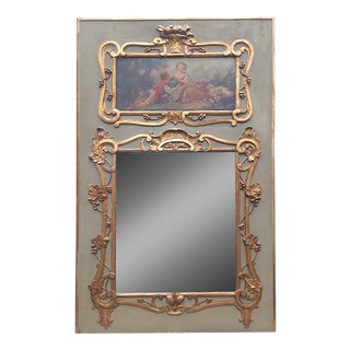 Louis XVI Style Celadon Green Trumeau, 1800 For Sale