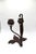 Tiffany Studios 1910s Pair of Tiffany Studios Art Nouveau Bronze Candlesticks For Sale - Image 4 of 10