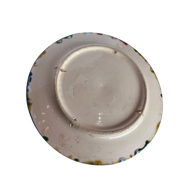 19th Century Circa 1880 Portuguese Palissy Ware Majolica Crab Plate by José A. Cunha For Sale - Image 5 of 5