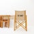 Vintage Folding Chairs in Oak and Cotton Canvas, Set of 4 For Sale - Image 4 of 16
