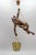 Large German Pendant Light Fixture with Carved Climber Figure and Lantern, 1930s For Sale - Image 6 of 18