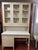 Thomasville Allegro Faux Bamboo Desk With Bookcase Hutch Top and Chair For Sale In New York - Image 6 of 18