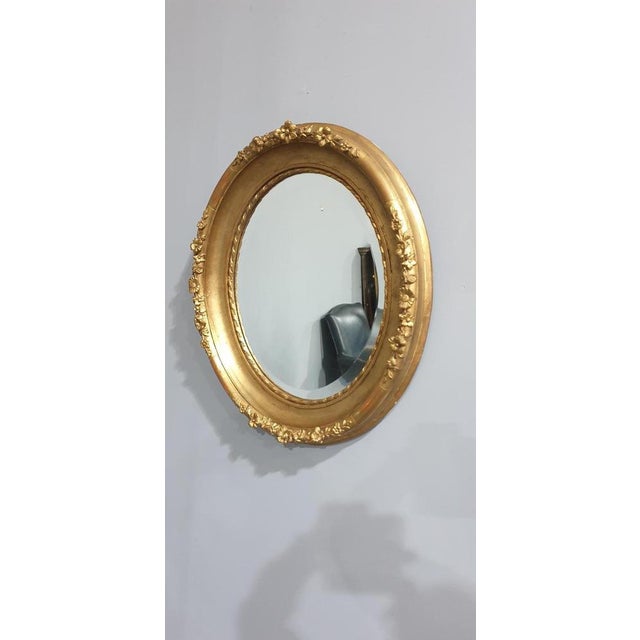 Victorian Oval Gilt Mirror For Sale - Image 6 of 8