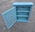 Hand Painted Mediterranean Medicine Cabinet / Wall Shelf / Turquoise and Blue Zouak For Sale In Orlando - Image 6 of 7