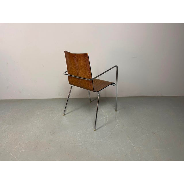 Mid-Century Modern Wengé Dining Chairs attributed to Thonet, Germany, 1990s, Set of 6 For Sale - Image 15 of 18