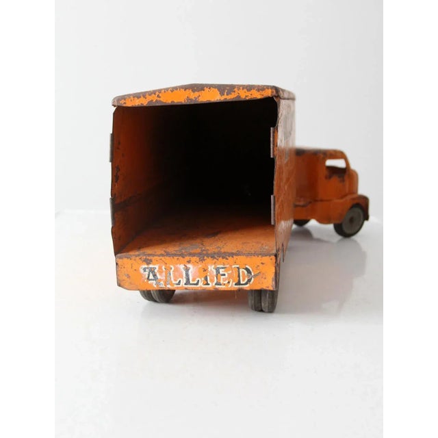 Metal Vintage 1950's Toy Truck Allied Van Lines For Sale - Image 7 of 9