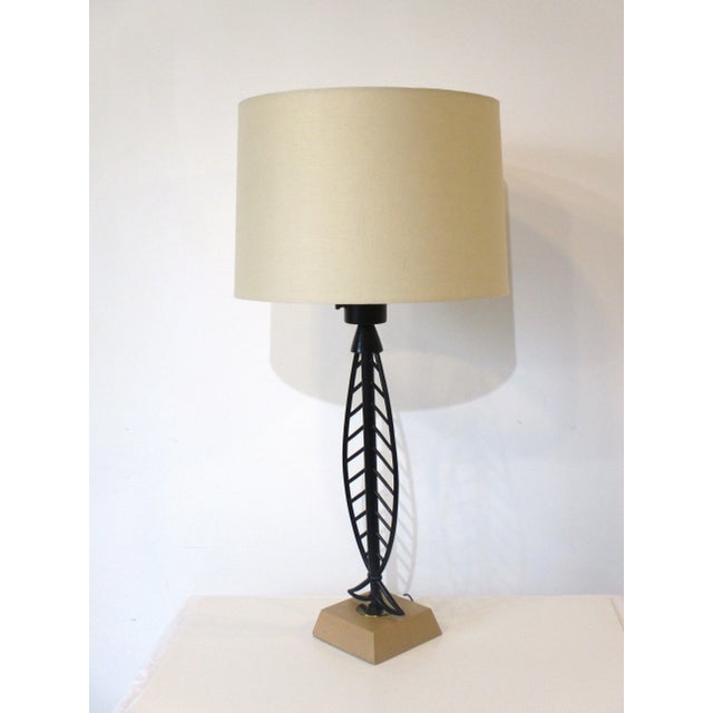 Black Mid Century Fish Styled Table Lamp in the Manner of Weinberg / Heifetz For Sale - Image 8 of 9
