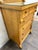 Antique American Empire Revival Oak Highboy Dresser Chest of Drawers With Mirror For Sale - Image 4 of 18