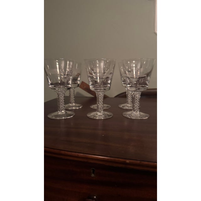 Glass Vintage Limited Edition RMS Queen Elizabeth Commemorative Goblets - Set of 6 For Sale - Image 7 of 8