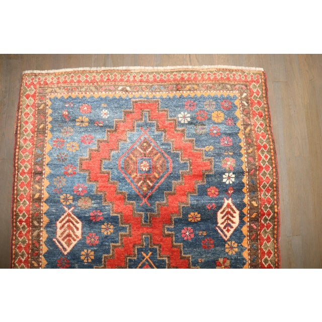 Folk Art Kazak Rug no. j5185 For Sale - Image 3 of 5