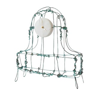 Floating Frame Copper Oxidized Mantel Clock by Kiki Van Eijk & Joost Van Bleiswijk, 2010s For Sale