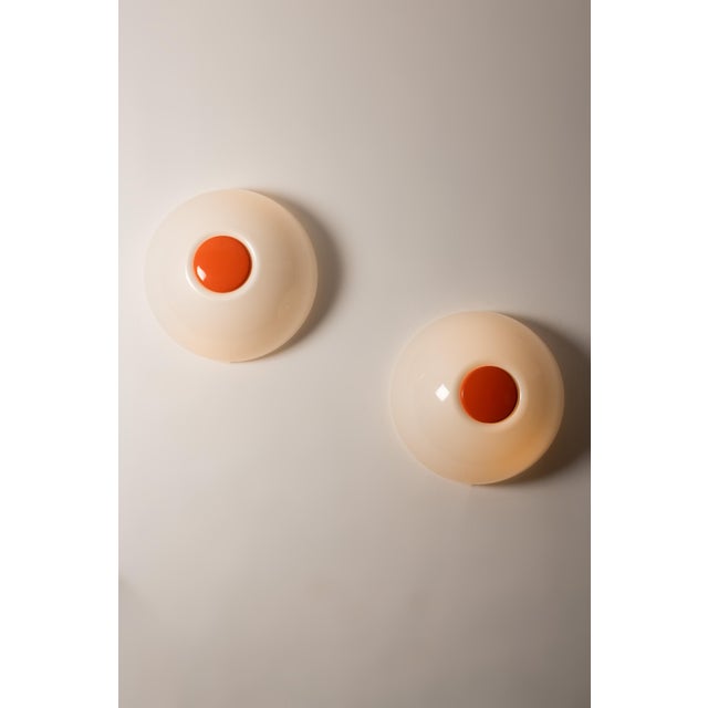 Mid-Century Modern Mushroom Wall Lights by Elio Martinelli, Italy, 1970s, Set of 2 For Sale - Image 3 of 10