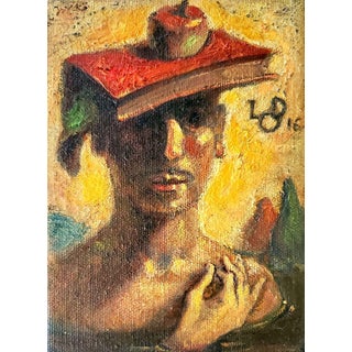 Oil Painting Self-Portrait Litvinov Daniil Olegovich For Sale