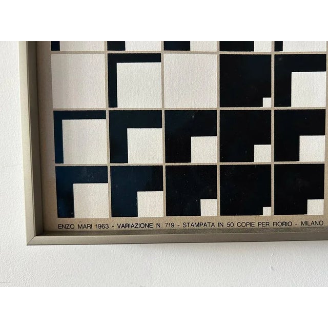 Enzo Mari, Variation 719, Serigraph, 1963 For Sale - Image 3 of 8