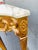 Palladio Style Italian Painted Gilt Marble Top Console Table For Sale - Image 9 of 10