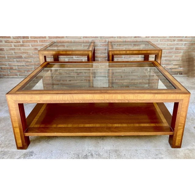 Mid-Century Italian Side Table in Walnut, 1950 For Sale - Image 10 of 13