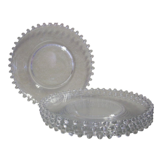 1950s Glass Candlewick Luncheon Plates Set of 5 Chairish