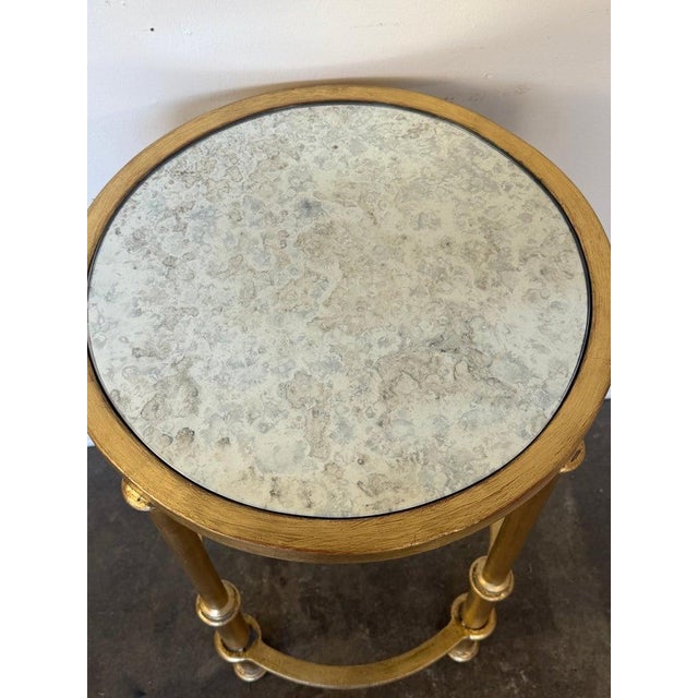 Early 21st Century Italian Neoclassical Gilt Gueridon Side Table by Miamar Home For Sale - Image 5 of 10