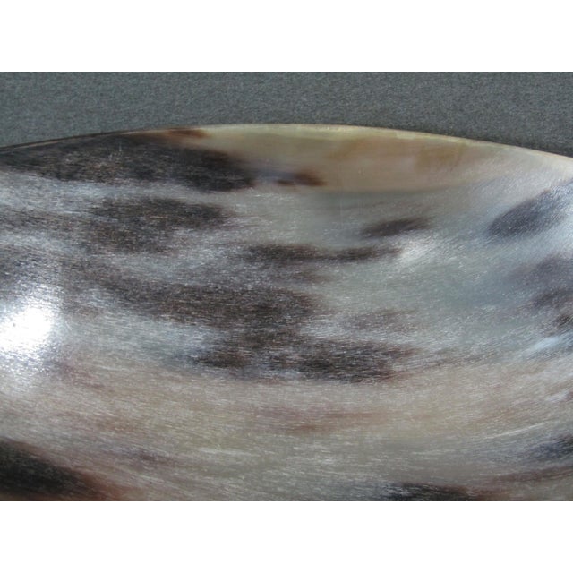Vintage Handcrafted Natural Buffalo Horn Handled Bowl For Sale In Austin - Image 6 of 14