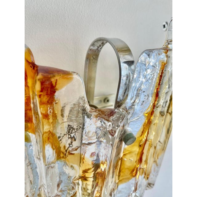 Glass Vintage Glass Wall Lights from JT Kalmar, 1970s, Set of 2 For Sale - Image 7 of 9