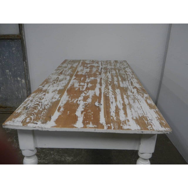 Wood Fir Wood Table, 1960s For Sale - Image 7 of 12