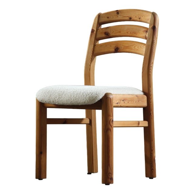 Vintage Danish Pine Dining Chairs attributed to Dyrlund, 1980s, Set of 6 For Sale