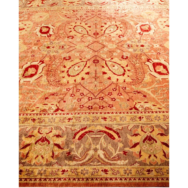 Solo Rugs Ottoman, One-of-a-Kind Hand-Knotted Area Rug - Red, 8' 1" x 9' 10" For Sale - Image 4 of 8