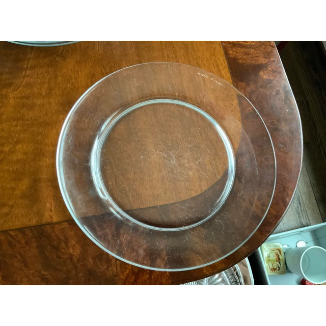 1980s 1980s French Glass Plates- Set of 12 For Sale - Image 5 of 7