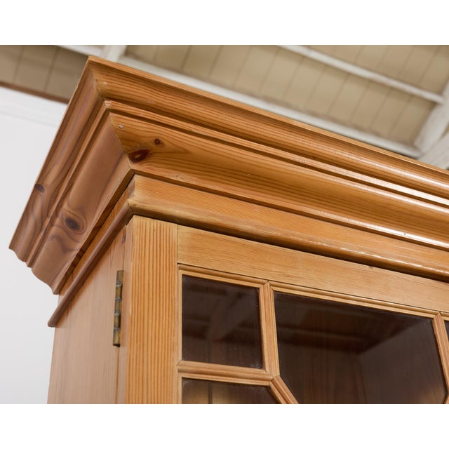 Country English Georgian Style Pine Astral Glazed Bookcase For Sale - Image 9 of 18