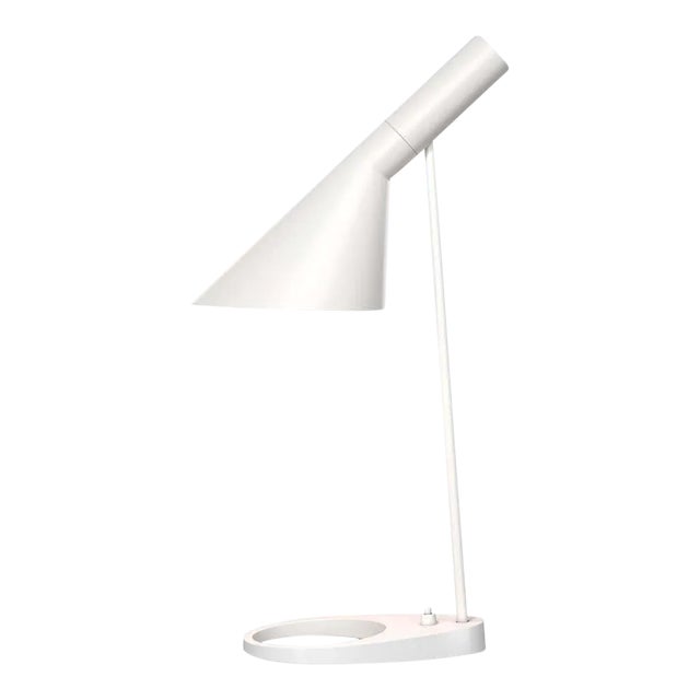 Arne Jacobsen 'Aj Mini' Table Lamp in White for Louis Poulsen For Sale