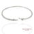 Early 21st Century 18k 750 Solid White Gold Brilliant Cut Natural Diamond Bangle Bracelet For Sale - Image 5 of 10