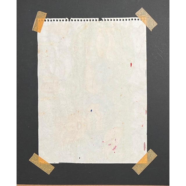 Green Malcah Zeldis, Malcah Zeldis Folk Art Gouache Painting Wine & Cigarettes Woman Outsider Artist, 1988 For Sale - Image 8 of 8