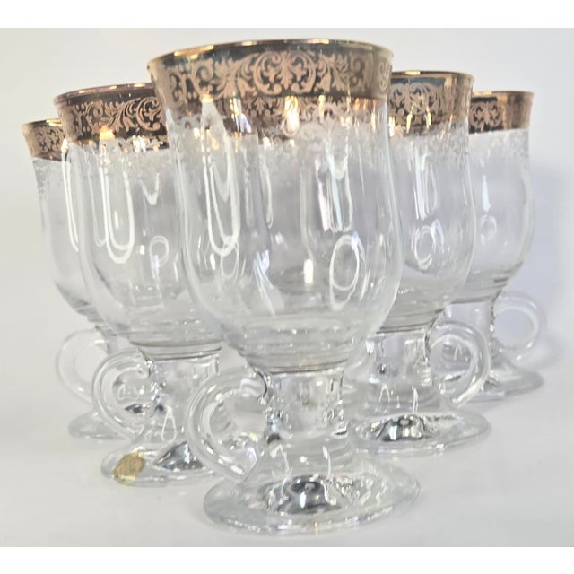 Vintage Gold Embossed Irish Coffee Mugs- Set of Eight For Sale - Image 14 of 16