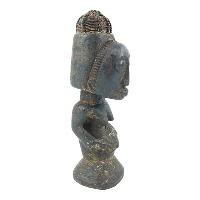 Early 20th Century Kusu Female Wood Figure For Sale