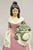 Victorian Antique Victorian Tall Cast Iron Painted Figural Woman Pink Dress Door Stop For Sale - Image 3 of 10